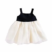 Girls' Summer Dress Girls' Sleeveless Bow Shoulder Swing Dress Baby Girls Dress for Girls Girls Clothes Size 6