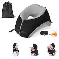 Breathe Easy Face Down Pillow, Desk Napping Pillow, Travel Head Neck Pillow, Best for Prone Face-Down Resting, or Contoured Post-Eye Surgery Support, for Sleeping,Airplanes, Car, Office,