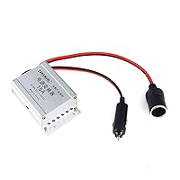 DC15A Power Supply Adapter Converter Step Down 24V to Reliable 12V Voltage for Car Truck Fan Vacuum Cleaner Accessories Car Vehicles Power Supply Regulator