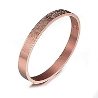 CALOZITO Cuff Cross Bracelet Bangle Stainless Steel Open Bracelet For Men Women Jewelry