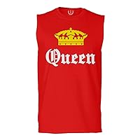 Queen Couple Couples Gift her his mr ms Matching Valentines Wedding King Men's Muscle Tank Sleeveles t Shirt