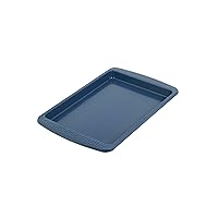 Chicago Metallic Everyday Non-stick Small baking Sheet, Perfect for making cookies, one-pan meals, roasted vegetables, and more! 15.94 x 9.94 x 1 Inch, Blue