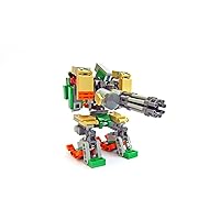 Reinhardt Hero Mecha Building Blocks Set, Competitive Fighting Game Shooting Action Figure Toy Building Kit, Creative Toys Gifts for Teens and Kids Ages 6+(260 Pieces)