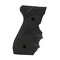 HOGUE 92000 Rubber Grip for Beretta, 92F/92Fs/92SB/96/M9 W/Finger Grooves, Black