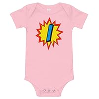 Personalized, Baby Gift Idea, Comic Book Superhero Art, Letter I, Infant Baby Bodysuit, Baby Clothes, Personalized