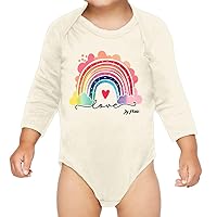 Rainbow Love Baby Long Sleeve Onesie - Beautiful Presents - Amazing Presents