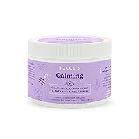 Bocce's Bakery Calming Supplement for Dogs, Daily Chews Made in The USA with Chamomile, Lemon Balm, L-Theanine & Melatonin, Supports Stress, Peanut Butter & Honey, 60 ct