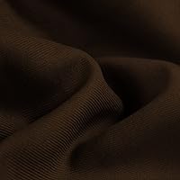 Delaney Brown Polyester Gabardine Fabric by The Yard for Suits, Overcoats, Trousers/Slacks, Uniforms - 10056