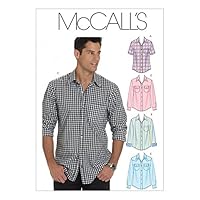 McCall's Mens Sewing Pattern 6044 Long & Short Sleeve Shirts