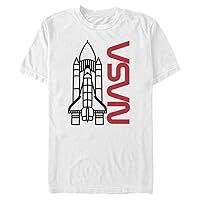 Fifth Sun Men's Big & Tall NASA Shuttle with Logo T-Shirt