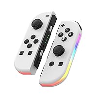 STONSARW Controller For Nintendo Switch Accessories, for Joy Cons Wireless Switch Controllers with Dual Vibration, RGB Light, Motion Control,HD Rumble