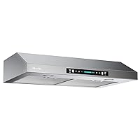 30 Inch Under Cabinet Range Hood with 900-CFM, 4 Speed Gesture Sensing&Touch Control Panel, Stainless Steel Kitchen Vent