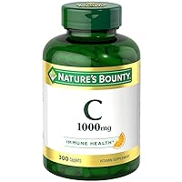 Nature's Bounty Vitamin C Caplets, 1000 mg Vitamin C Supplement, 300 Count