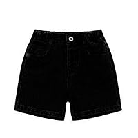 Kids Soccer Shorts Boys Jeans Shorts Simple Design Cute Summer Denim Pants with His Favorite Neutral Overalls