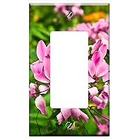 Switch Plate Single Rocker/GFCI - Spider Plant Flower Cleome Blossom Bloom