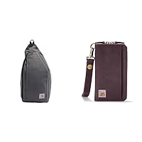 Carhartt Mono Sling Backpack and Casual Canvas Wallets Bundle
