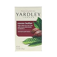 Yardley Bath Bar Cocoa Butter 4 oz (Pack of 2)