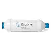 Hose Filter by EcoOne | Advanced Purification Hard Water Filter for Garden Hose Application | Inline Dual Stage Natural Carbon Hose Filter for Filling Hot Tub & Spa | Filters up to 40,000 Gallons