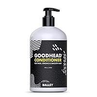 Ballsy Goodhead Conditioner, For Thick, Strong and Smooth Hair, with Tea Tree, Argan, HIbiscus and Olive Oil, 16 Fl oz