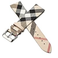 Replacement 20MM Compatible For Burberry Leather Watch Band Strap NEW