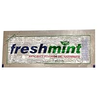 Freshmint Single Use Clear Gel Toothpaste Packets, 144 Pack