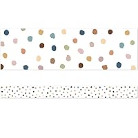 Teacher Created Resources Everyone is Welcome Painted Dots Straight Border Trim (TCR7165)