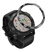 Bezel Ring Styling Frame Case for Garmin Fenix 6 6Pro Sapphire Smart Watch Stainless Steel Cover Anti-Scratch Ring Accessories (Color : A, Size : for Fenix 6 6 pro)
