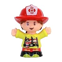 Replacement Part for Little People Community Helpers Playset - GJP12 ~ Replacement Firefighter Figure ~ Erica ~ Brown Hair ~ Ponytail