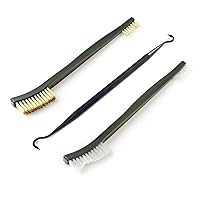 Steel/Nylon/Brass Wire Brush Rust Remover Small Brushes for Cleaning Paint Wood Rustoleum Fabric Spray Paint 3X Metal Cleaning Rust Remover for Stainless Grill Wrought Iron Guns Machine Metal
