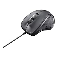 BSMBU308BK Wired BlueLED Silent 5-Button Mouse, Black