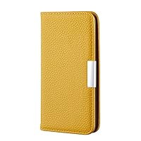 Flip Case for iPhone 13 12 11 Pro XS Max Wallet Case Leather Magnetic Phone Case for iPhone 6 6S 7 8 Plus X XR 11Pro Flip Cover,Yellow,for iPhone 12