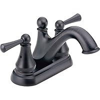 Delta Faucet Haywood Bronze Bathroom Faucet, Centerset Bathroom Faucet, Bathroom Sink Faucet, Drain Assembly, Venetian Bronze 25999LF-RB