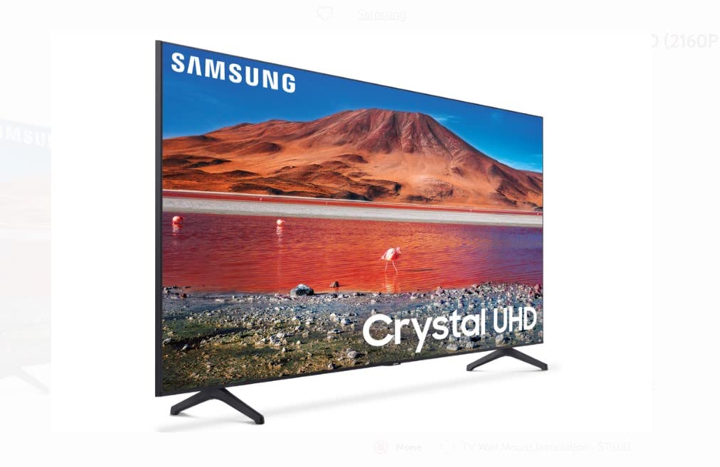 SAMSUNG UN75TU7000 75 inches 4K Ultra HD Smart LED TV (2020 Model) (Renewed)