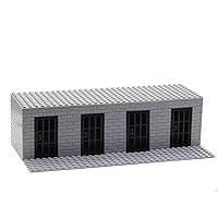 WW2 Military Scene Series Model DIY Assembly Jail Bricks Model Small Particle Building Block Toys