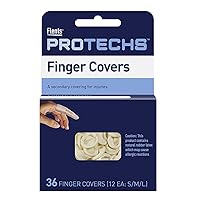 Flents First Aid Finger Cots, Protects Finger While Healing From Injury, 36 Count