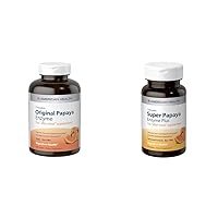American Health Papaya Digestive Enzyme Chewables 600 Count & Enzyme Plus 90 Count