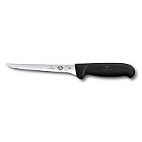 Swiss Army Cutlery Fibrox Pro Boning Knife, Flexible Blade, 6-Inch, Black