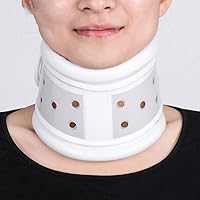 Neck Collar Support - Hard Plastic for Headache Neck Pain Hight Adjustable,M