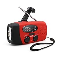 Portable Radio Hand Crank Self Powered Radios Flashlight Reading Light Outdoor Multifunction Tool