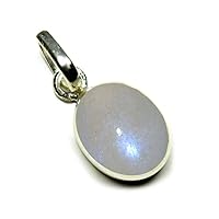 Rainbow Moonstone Locket Original Oval Shape Gemstone For Chakra Healing 925 Silver Pendants