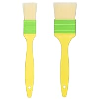 Pastry Brushes Basting Oil Brush for Spreading butter, oil, or egg wash,Cooking Baking BBQ Oil Brush (2, 1in, 2in)