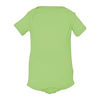 Baby Infant Fine Jersey Flatlock Bodysuit Onesie (5 Pack), Key Lime, 24MOS