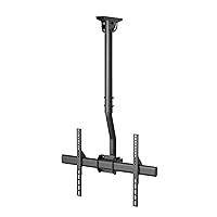 ProMounts Premium Ceiling TV Mount, Hanging Swivel TV Mount Bracket for Flat/Curved Displays Fits Most 37-90 inch LCD LED OLED TVs, TV Pole Mount for Flat/Sloped Ceiling, Max VESA 600x400mm