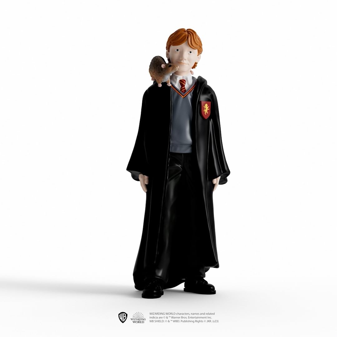 Schleich Wizarding World™ of Harry Potter™ 2-Piece Set with Ron Weasley™ & Scabbers™ Collectible Figurines for Kids Ages 6+