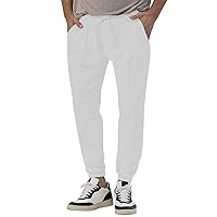 Men's Corduroy Pants for Men，Men's Sports Pants, Solid Color Casual Sweatpants, Loose Legged Trousers, S-3XL