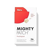 Mighty Patch™ Original Patch from Hero Cosmetics - Hydrocolloid Acne Pimple Patch for Covering Zits and Blemishes, Spot Stickers for Face and Skin (36 Count)