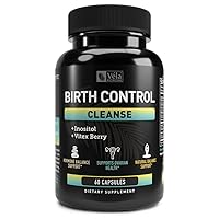 Vela Birth Control Cleanse Supplement | with Inositol, Vitex Berry, Vitamin B, and Zinc | Healthy Fertility & Hormone Balance Support | 60 Capsules | 3rd Party Tested, Non-GMO