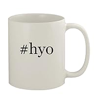 #hyo - 11oz Ceramic White Coffee Mug, White