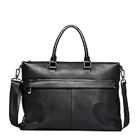 Men's Bags Leather Men's Handbags Cowhide Computer Bag 15.6 Inch Business Large Capacity Briefcase Crossbody Bag