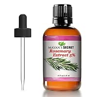 Pure Carrier and Essential oils for Skin Care, Hair, Body Moisturizer for Face-Anti Aging Skin Care (Rosemary oil Extract oil 5%, 4oz)